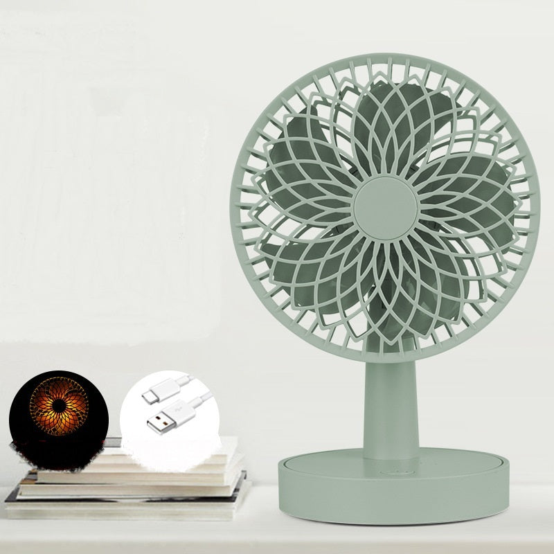 New Style Shaking Head Desktop Charging Fan