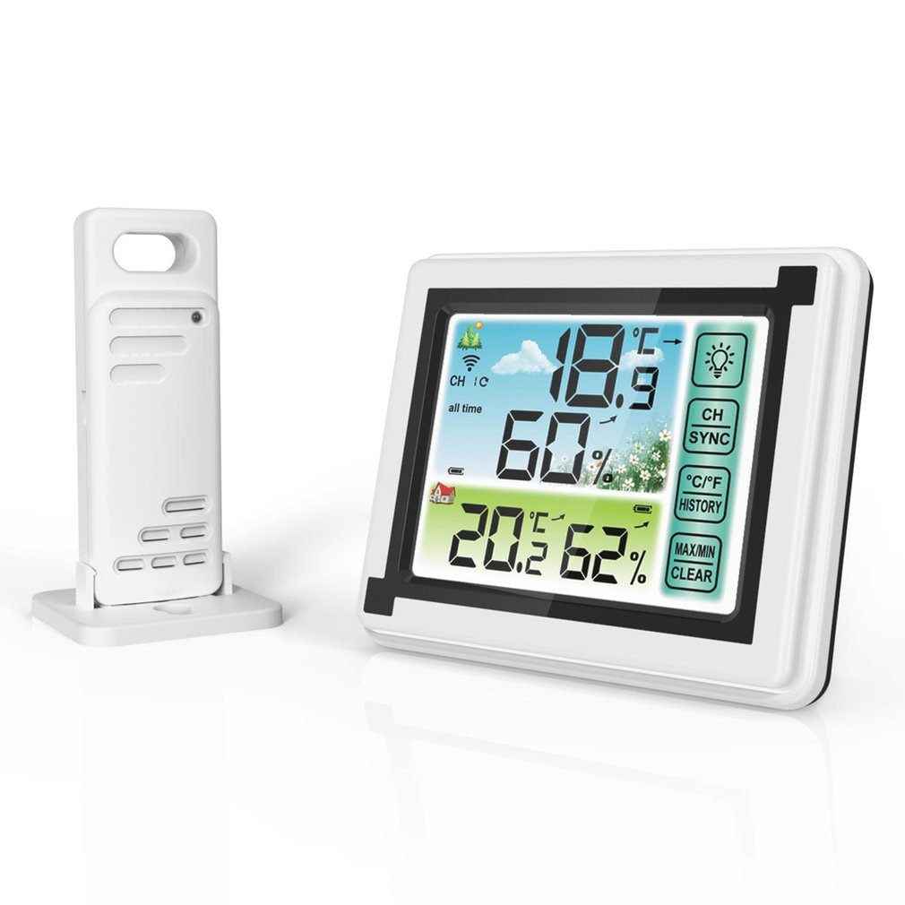 Indoor And Outdoor Wireless Temperature And Humidity Meter