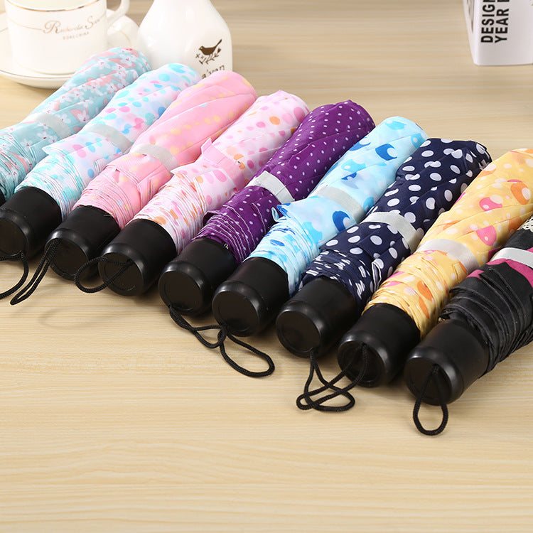 Three folding umbrella