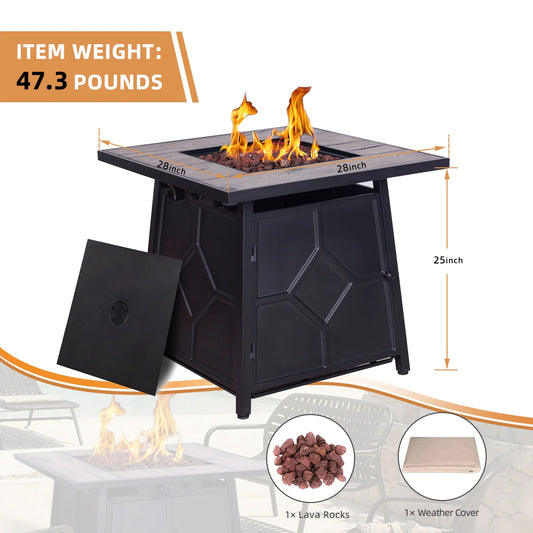 Steel Propane Gas Pit Table