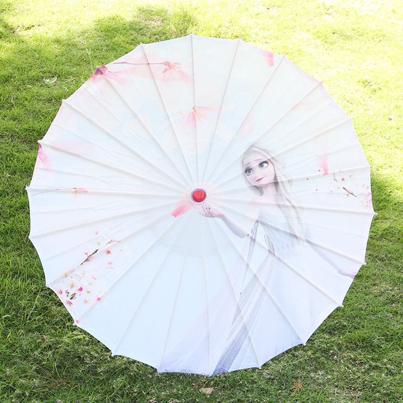 Umbrella Chinese Style Props Dance Printing Silk Umbrella