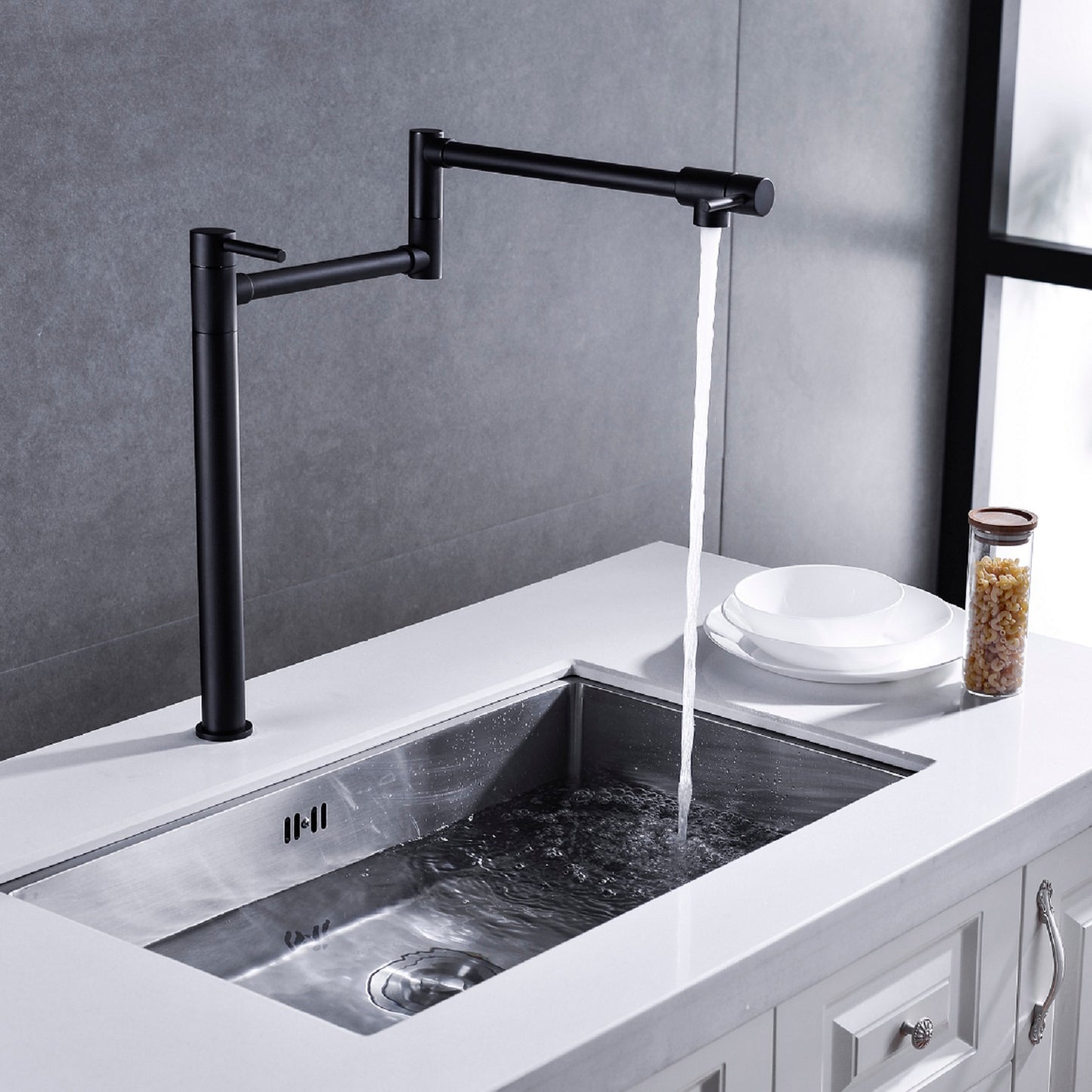 Pot Shaped Filling Faucet With Extended Handle