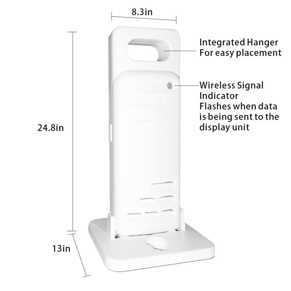 Indoor And Outdoor Wireless Temperature And Humidity Meter