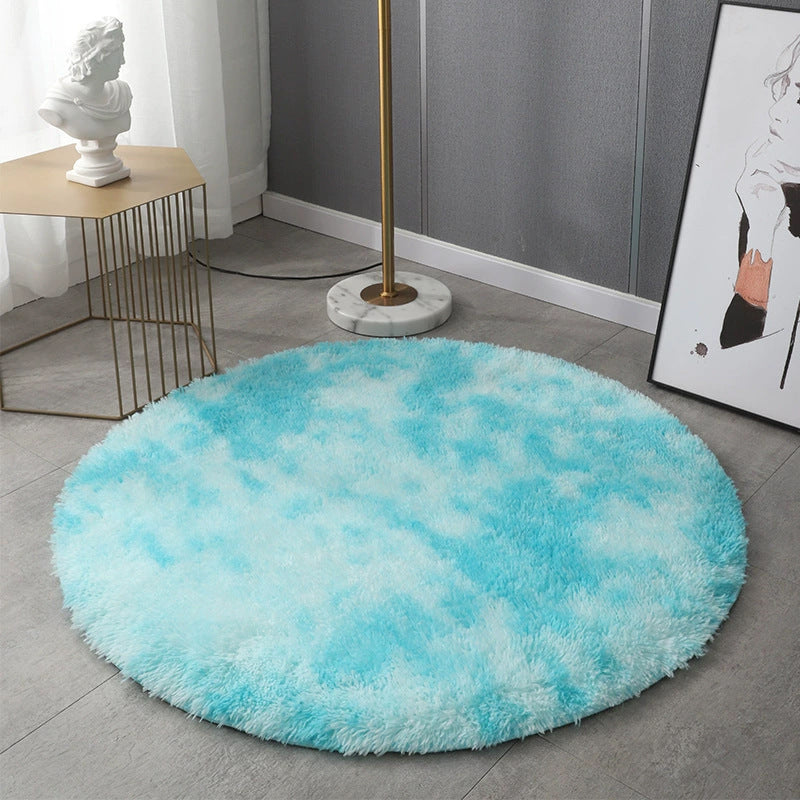 Round Carpet Tie-dye Living Room Coffee Table Bedroom Bedside Mats