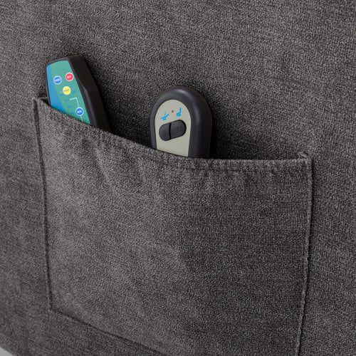 Power Lift Recliner Chair Massage Chair For Elderly, Electric Lift Chair With Heat And Massage, Fabric Recliner Sofa With 2 Cup Holders, Side Pockets & Remote Control For Living Room