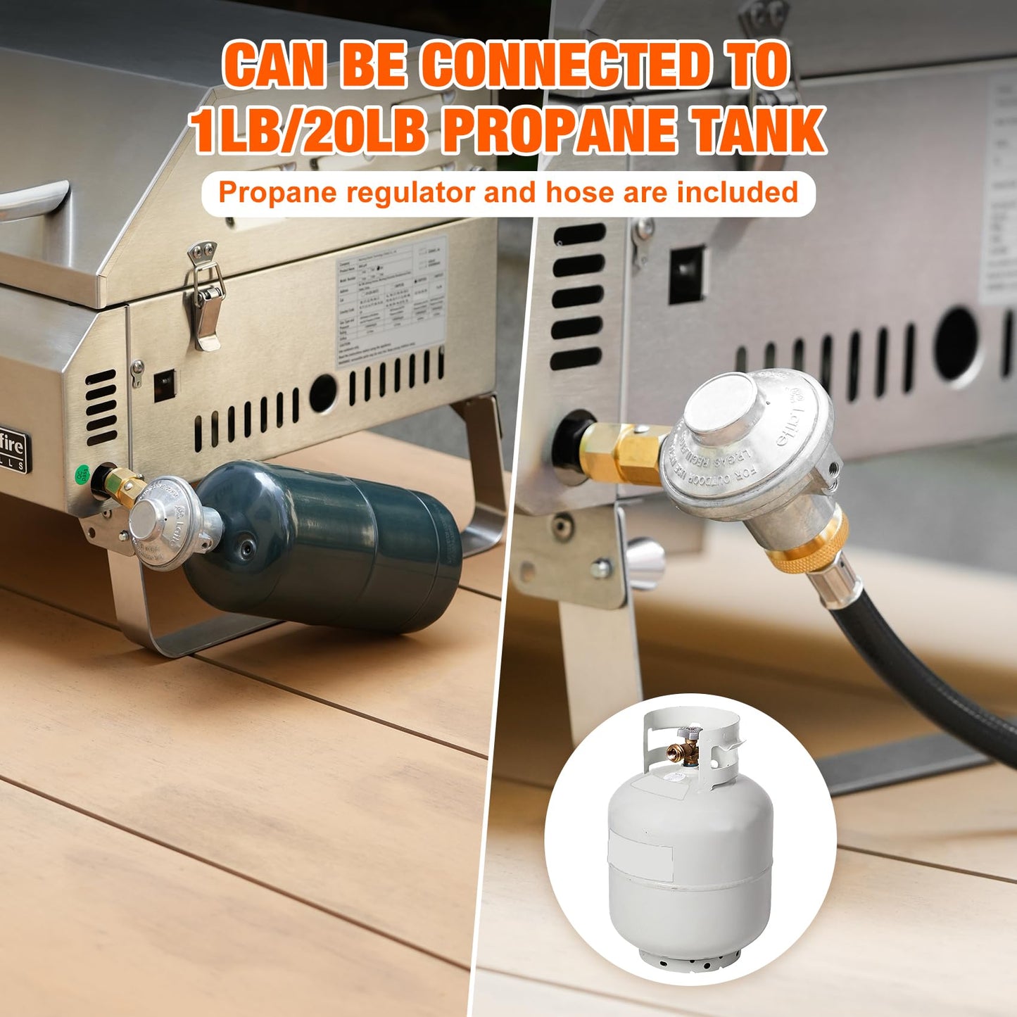 Desktop Gas Barbecue Grill With 3 Burners