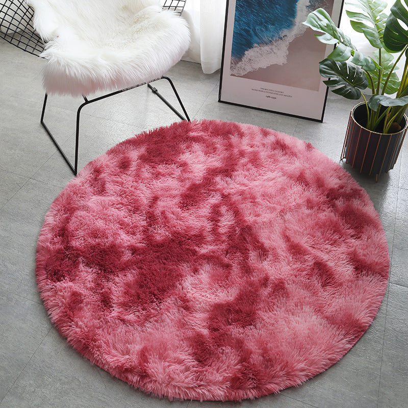 Round Carpet Tie-dye Living Room Coffee Table Bedroom Bedside Mats