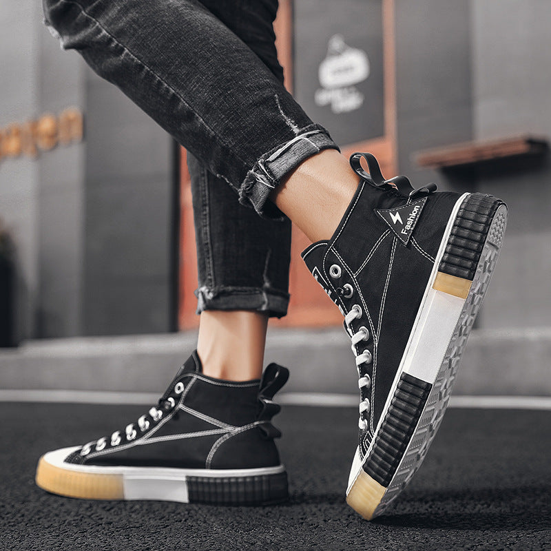 Summer breathable high-top shoes