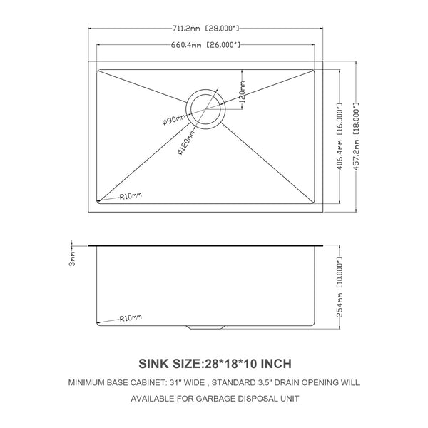 Undermount sink