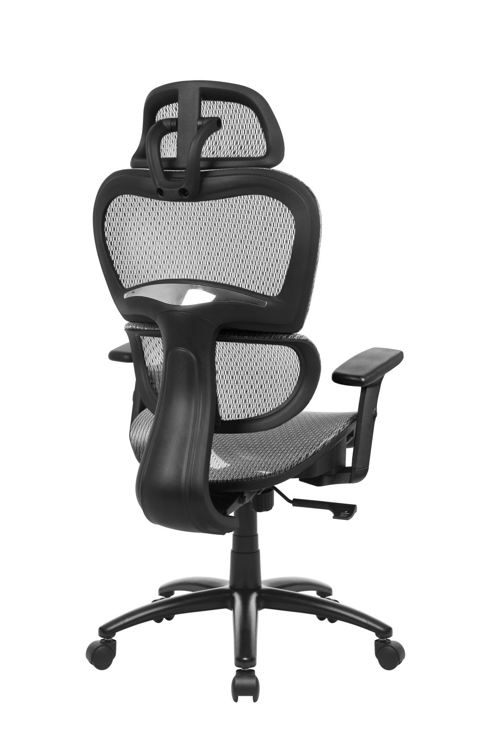 Ergonomic mesh chair with 3D arms in GREY