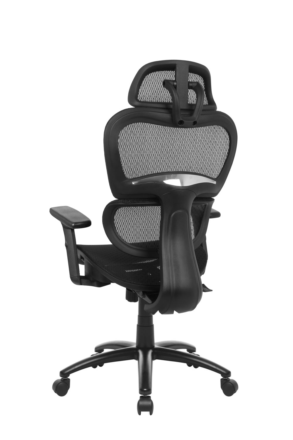 Ergonomic mesh chair with 3D arms in GREY