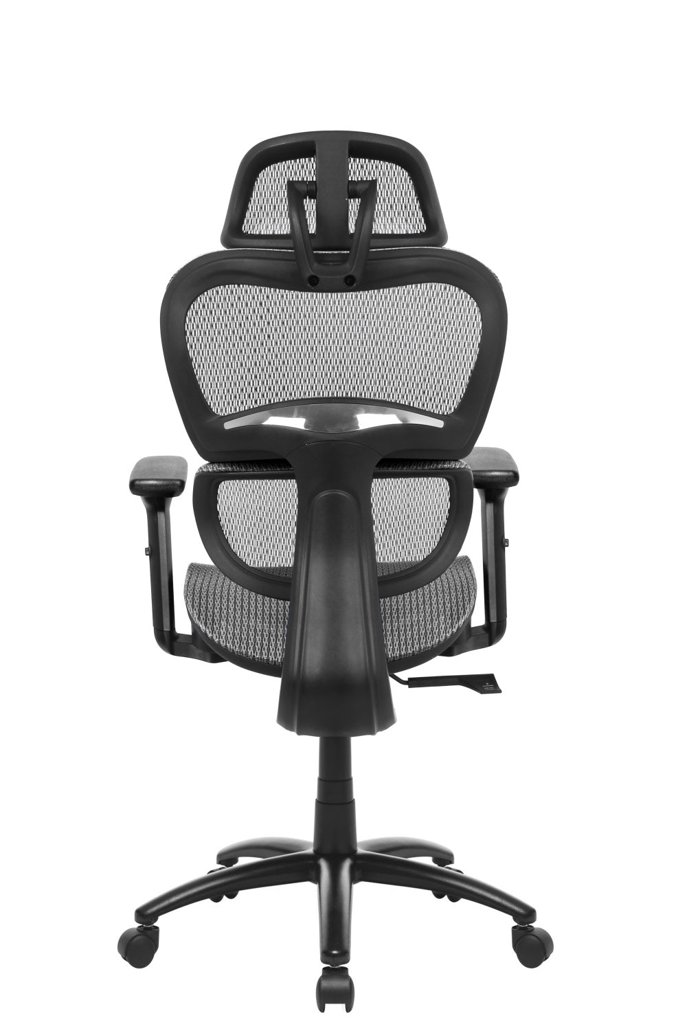 Ergonomic mesh chair with 3D arms in GREY