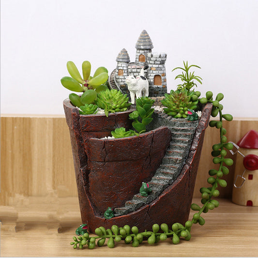 Succulent Ornament Decoration Garden Micro Landscape Plant Bonsai Flower Pot