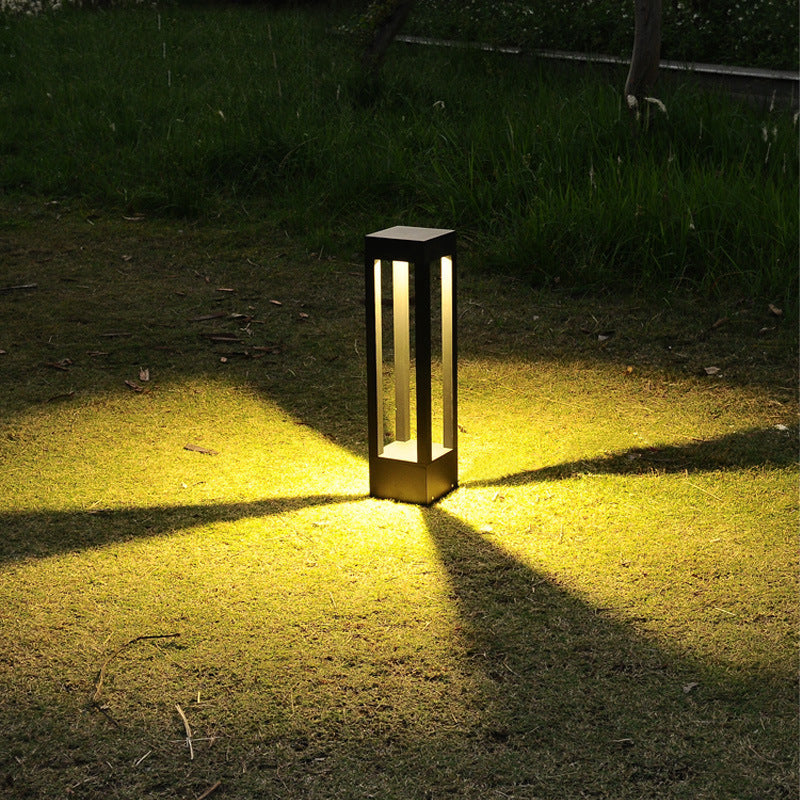 Square Outdoor Waterproof LED Lawn Lamp Courtyard Landscape Lamp