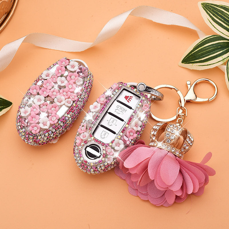 Suitable For Nissan Sylphy Qashqai Qijun Sunshine Tiida Liwei Bluebird Protection Teana Car Key Case Shell Buckle Bag