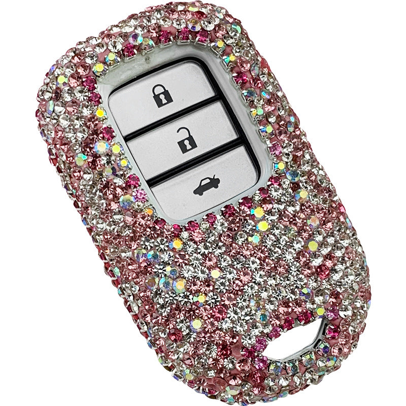 Applicable To Honda&#039;s Tenth Generation Civic Jade Accord Xrv Crown Road Crv Lingpai Haoying Car Key Case Shell Set Diamond Female