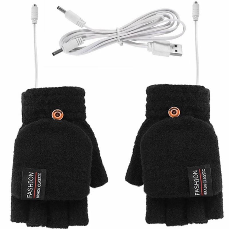 USB double-sided heating gloves