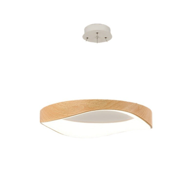 Nordic Creative Wood Grain Restaurant Bar Chandelier