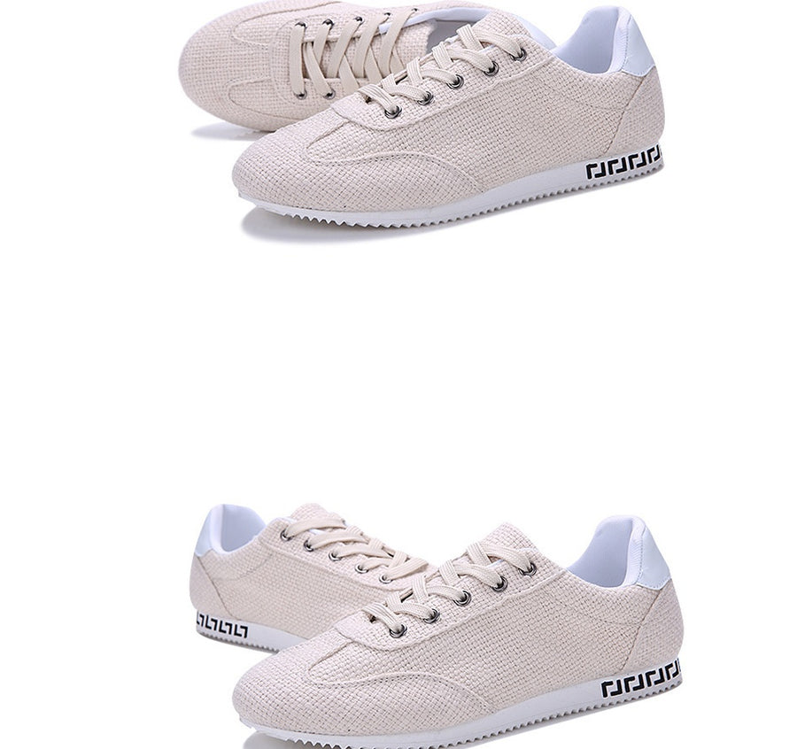 Men's tide shoes linen breathable casual shoes Korean youth students canvas shoes sports shoes