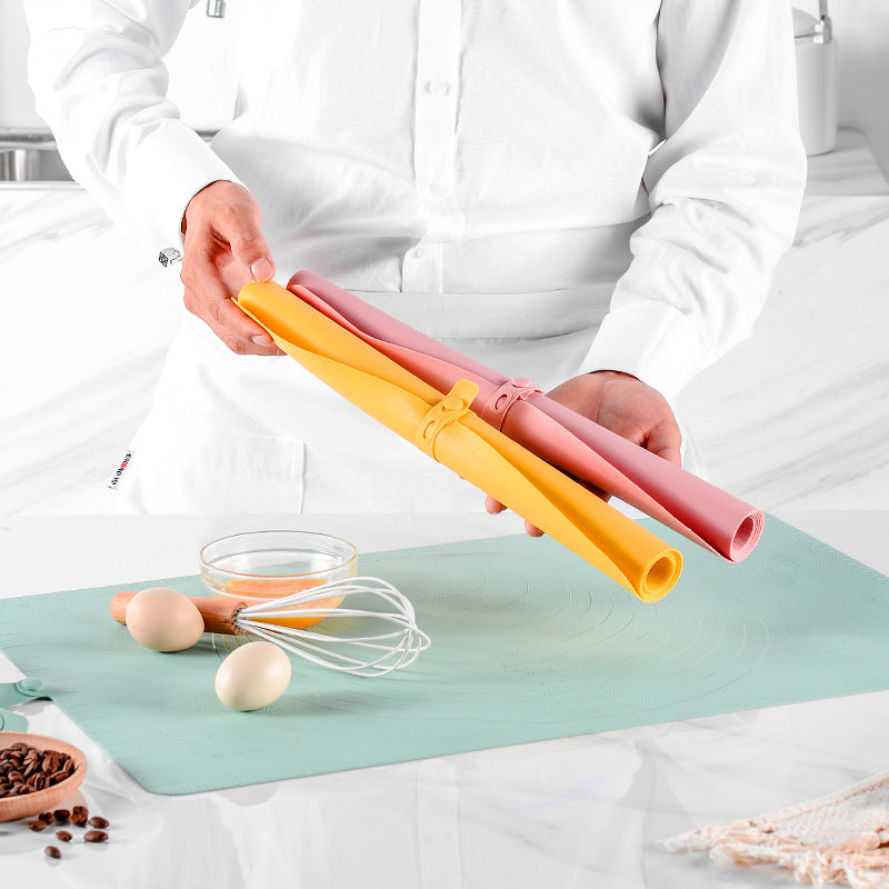 New Large Size Silicone Kneading Mat, Non-stick Baking Silicone Mat With Scale, Non-slip Rolling Mat, Kneading Mat