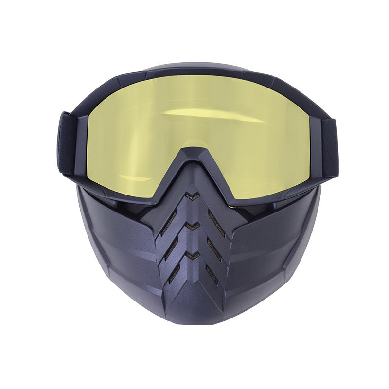 Off-road Motorcycle Half Helmet Goggles Mask Anti-wind And Sand Goggles Detachable Windshield Riding Glasses