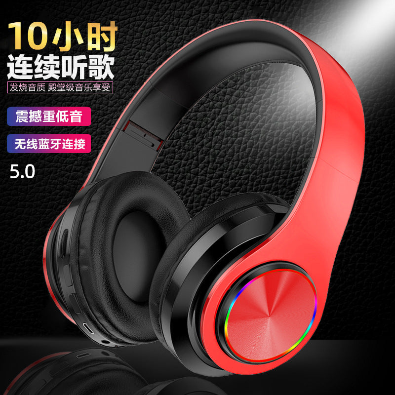 B39 Bluetooth Headset Headset Wireless Bluetooth Headset Plug-in Card Folding Bass Game Headset B39