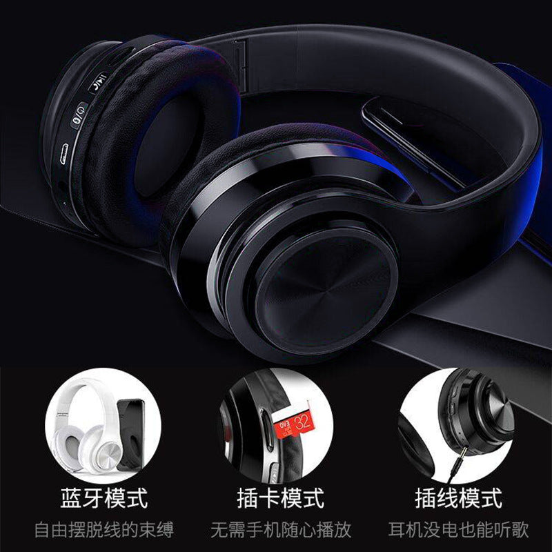 B39 Bluetooth Headset Headset Wireless Bluetooth Headset Plug-in Card Folding Bass Game Headset B39