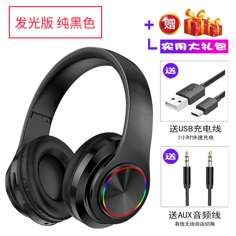 B39 Bluetooth Headset Headset Wireless Bluetooth Headset Plug-in Card Folding Bass Game Headset B39