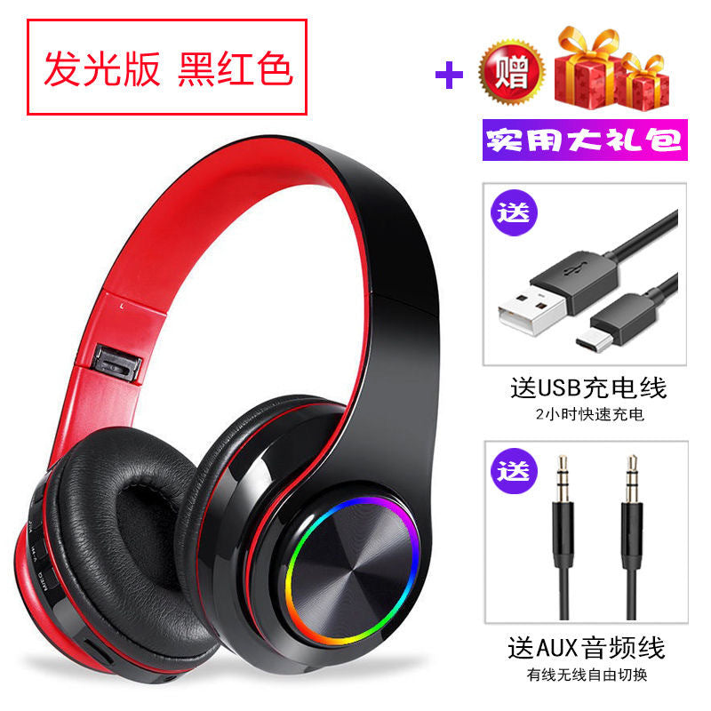 B39 Bluetooth Headset Headset Wireless Bluetooth Headset Plug-in Card Folding Bass Game Headset B39