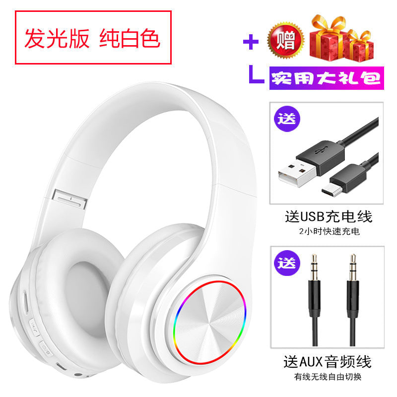 B39 Bluetooth Headset Headset Wireless Bluetooth Headset Plug-in Card Folding Bass Game Headset B39