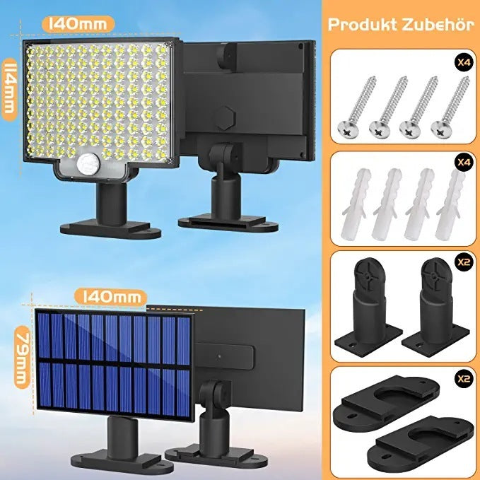106led Lawn Solar Wall Lamp
