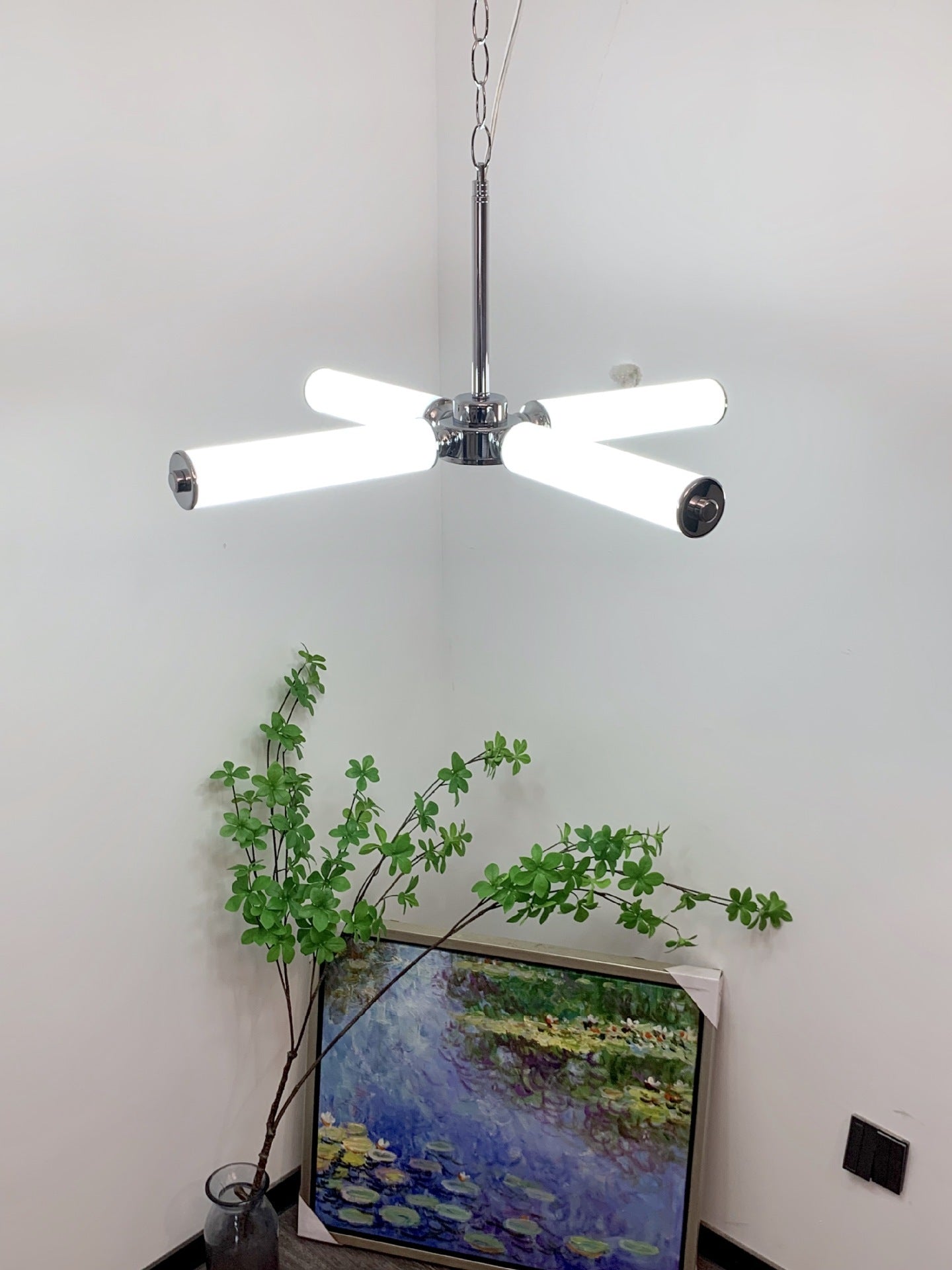 Acrylic Tree Branch Bar Lamp Wrought Iron Bedroom Creative Chandelier