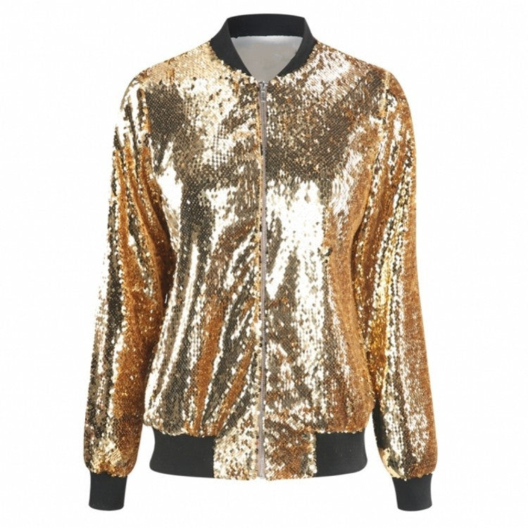 Casual Women's Autumn Sequined Jacket