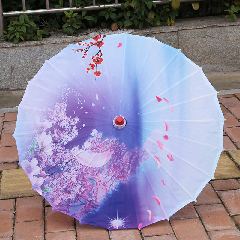 Umbrella Chinese Style Props Dance Printing Silk Umbrella
