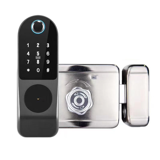 No Wiring Outdoor Fingerprint Rim Unlock Smart Card Digital Code