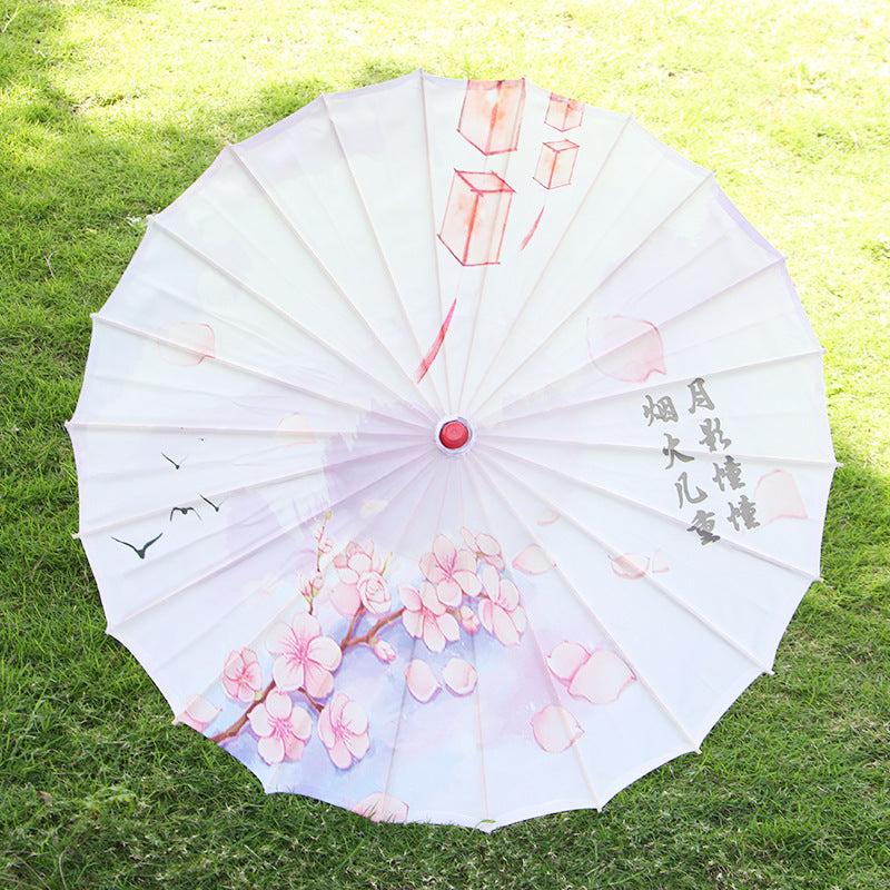 Umbrella Chinese Style Props Dance Printing Silk Umbrella