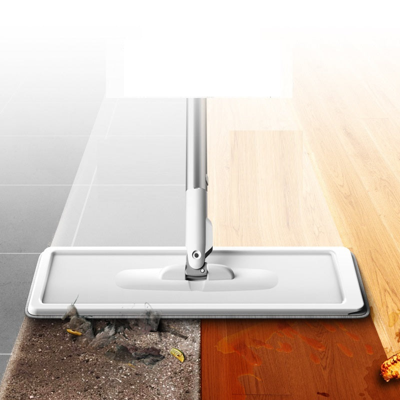 New Hand-free Household Flat Mop Labor-saving Lazy Mop Barrels Wet And Dry Dual-use Lazy Mop