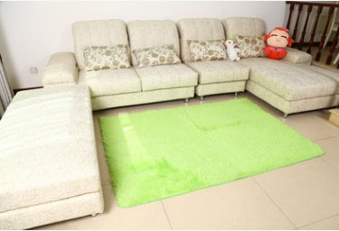 Smooth silk wool carpet, bedroom living room bedside carpet