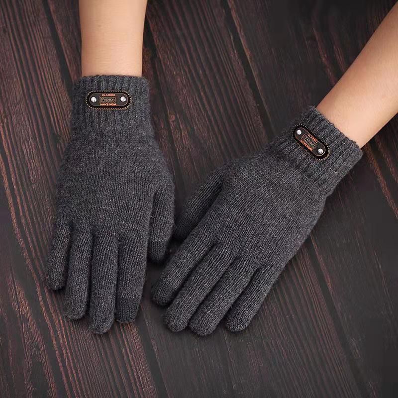 Men's Plus Size Double Layer Touch Screen Gloves