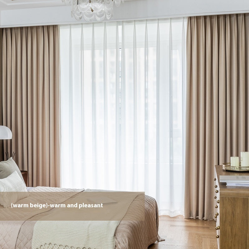 Full Shading Australian Wool Plush Curtain Insulation Velvet Non-inverted Velvet Finished Product