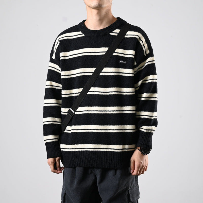 Striped men's sweater