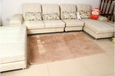 Smooth silk wool carpet, bedroom living room bedside carpet