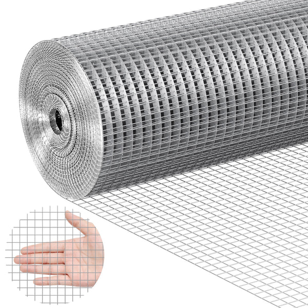 Drahtgeflecht, 610 Mm X 15,24 M, Volierendraht, 19 Gauge, Feuerverzinkte Maschendrahtrolle, Maschendrahtzaun, Maschendraht Für Kaninchenkäfige, Garten, Kleine Nagetiere