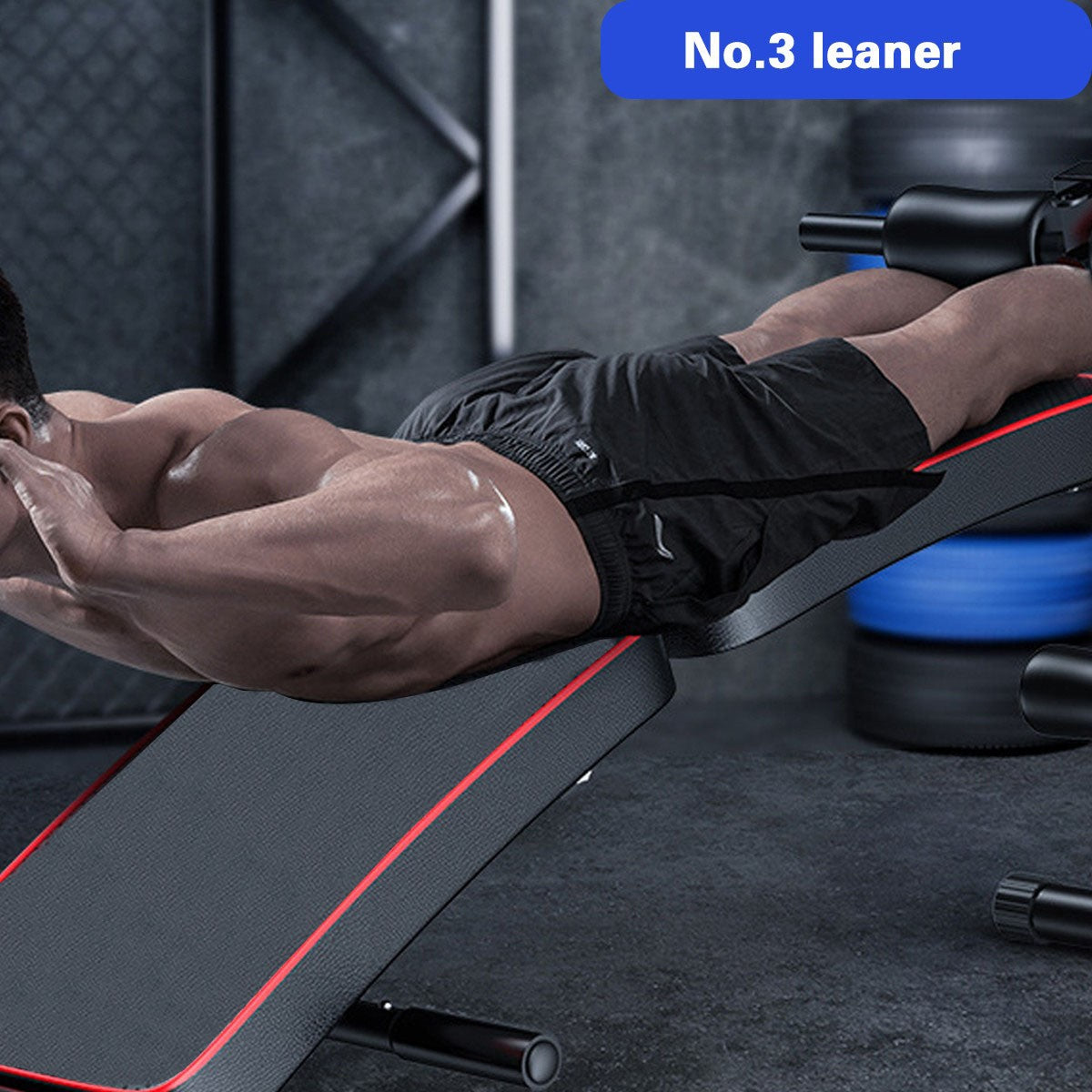 Sit Up Bench Adjustable Core ABS Workout Multipurpose Thigh Support For Home Gym