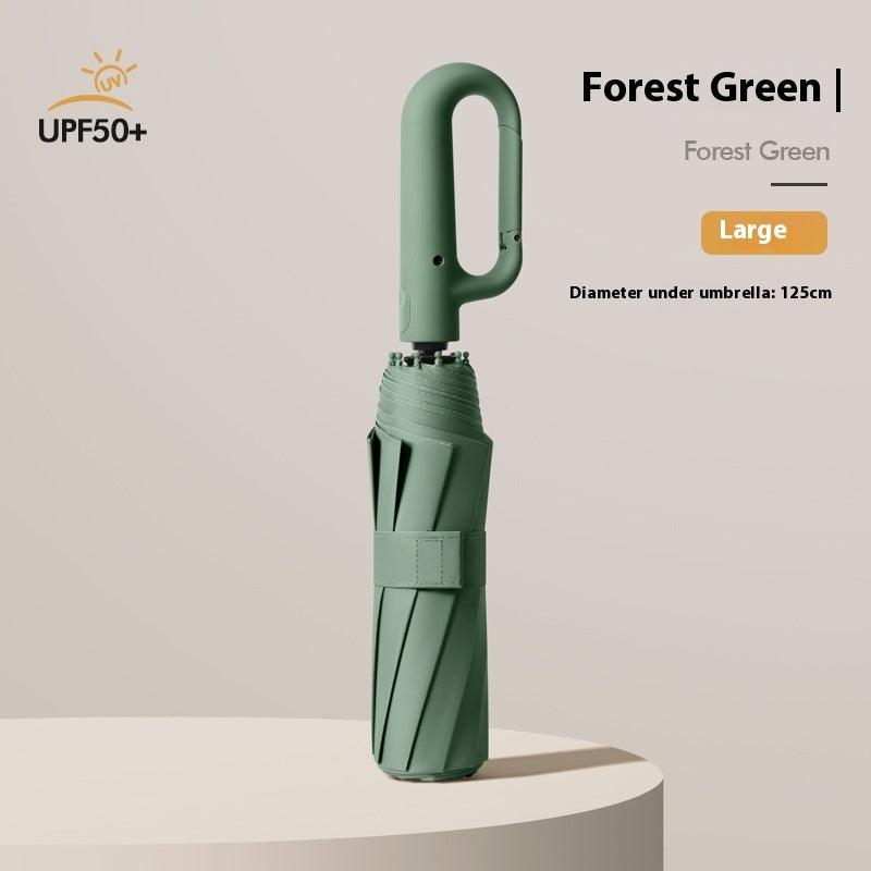 Dual-purpose Automatic Buckle Umbrella Aluminum Bone Folding Business Umbrella