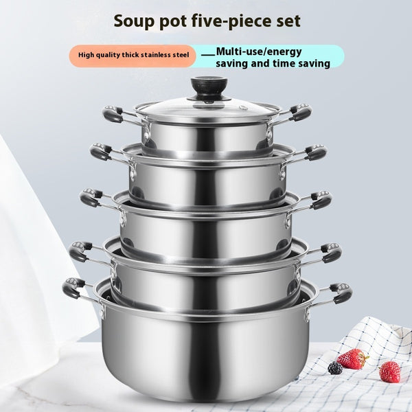 Stainless Steel Thickened Household Dual-sided Stockpot
