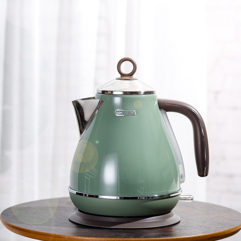 Household Retro Electric Kettle 304 Stainless Steel Automatic Power Off