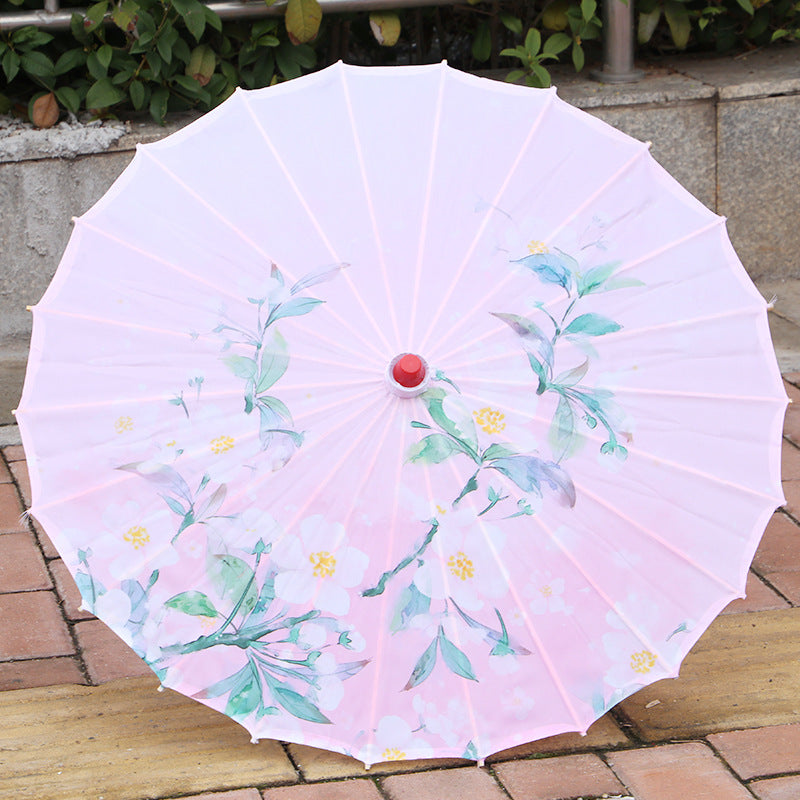 Umbrella Chinese Style Props Dance Printing Silk Umbrella