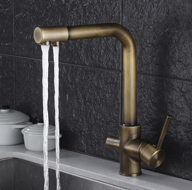 Double handle double hole faucet