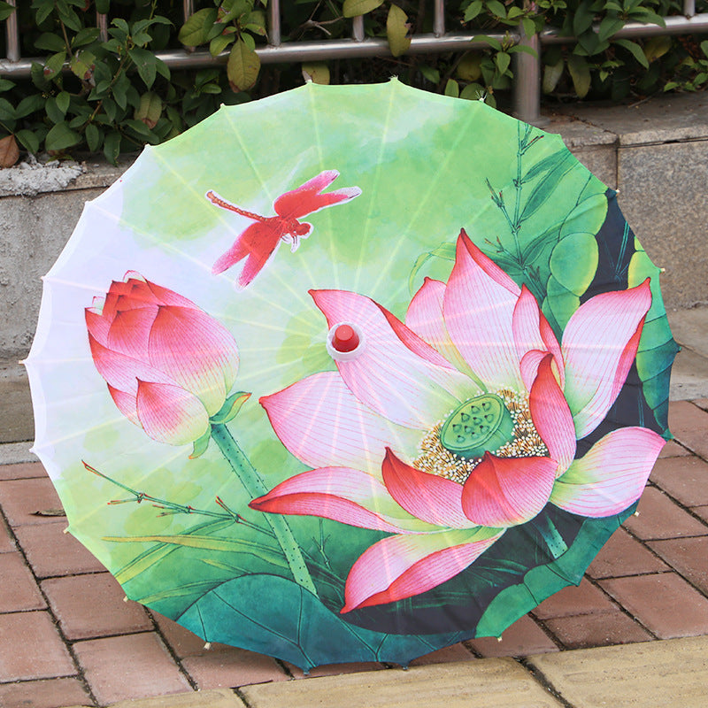 Umbrella Chinese Style Props Dance Printing Silk Umbrella